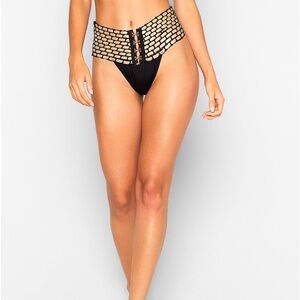 Kira High Waist Bottom - Black